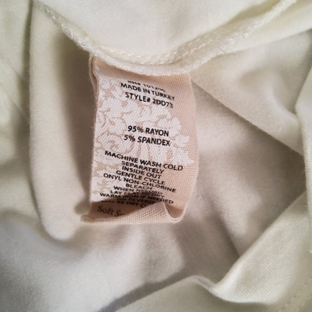 Soft Surroundings Ruched Knit Top M White - Picture 6 of 6